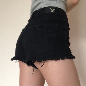 American Eagle Hi-Rise Festival Shorts Black